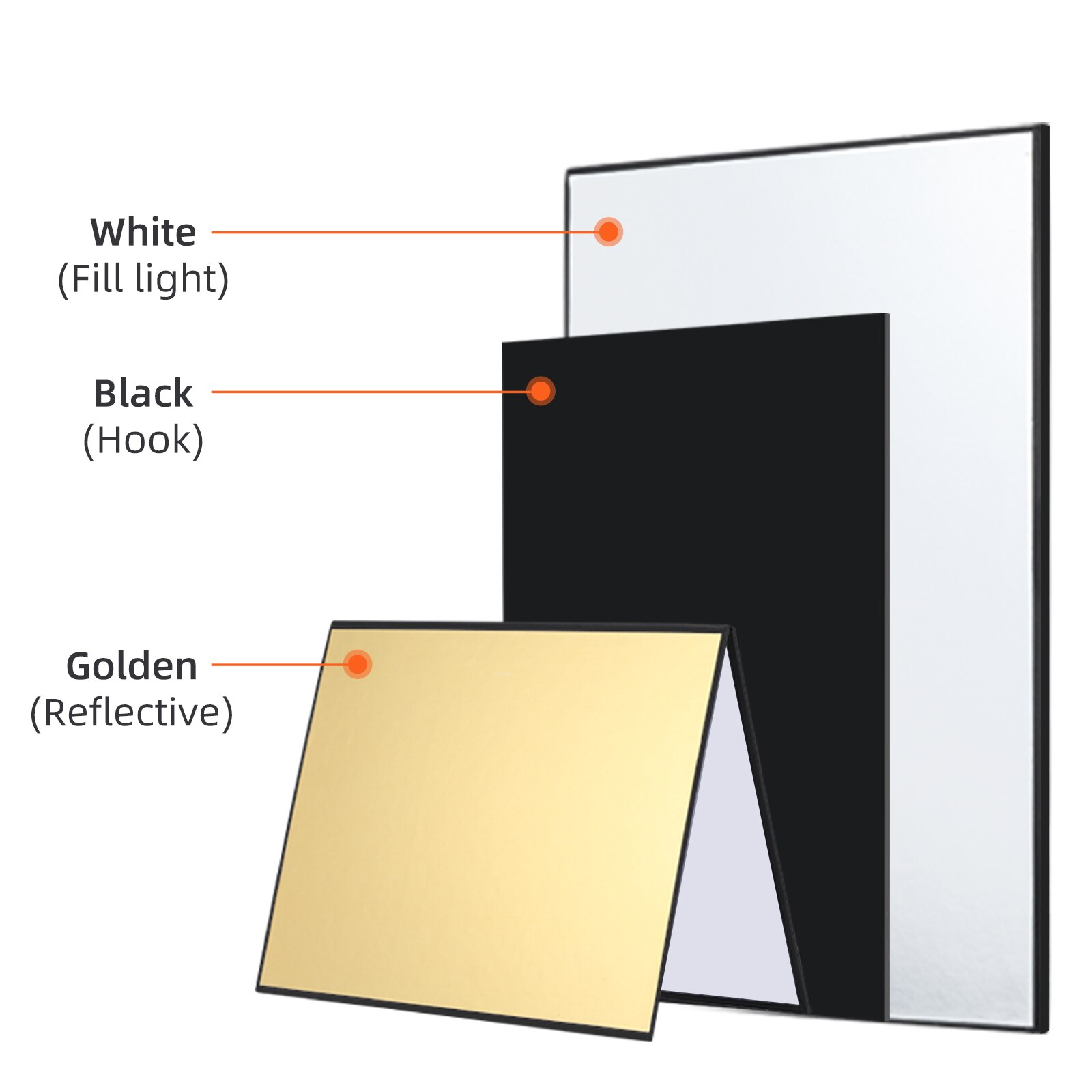 SOONPHO 42*29 cm 3 in 1 Reflector Photography Cardboard A3 / A4 Foldable Reflector Board For Photo studio Photography Accessory