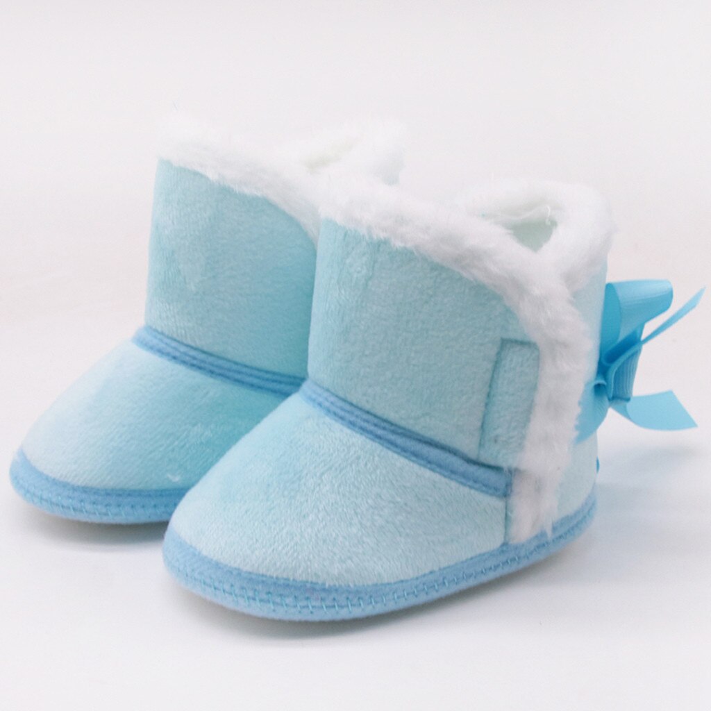 Botas infantis inverno quente do bebê meninos meninas sapatos anti-deslizamento da criança neve respiração prewalker deslizamento-em botas de inverno das crianças sólidas