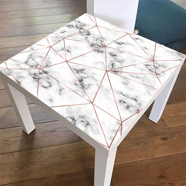 55*55cm härliga gris pvc bord klistermärken för café bar självhäftande gör-det-själv skrivbord renovering dekal vattentät duk överdrag dekor: Lk023