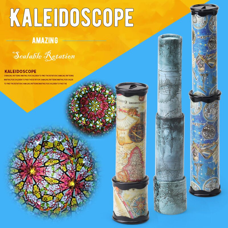 30 cm Skalierbare Drehung Kaleidoskop Magie Wechselvolle Einstellbar Phantasie Farbige Welt Spielzeug Für Kinder Autismus Kind Puzzle Spielzeug