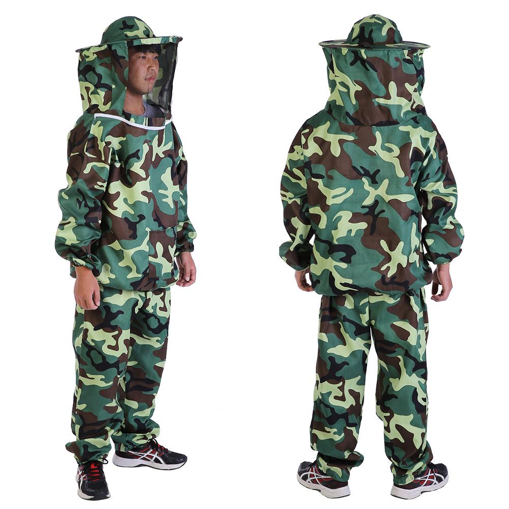 Dress+ Pants Camouflage Beekeeping Jacket Bee Protective Clothing Ventilated Bee Suits Man Woman Universal Clothing