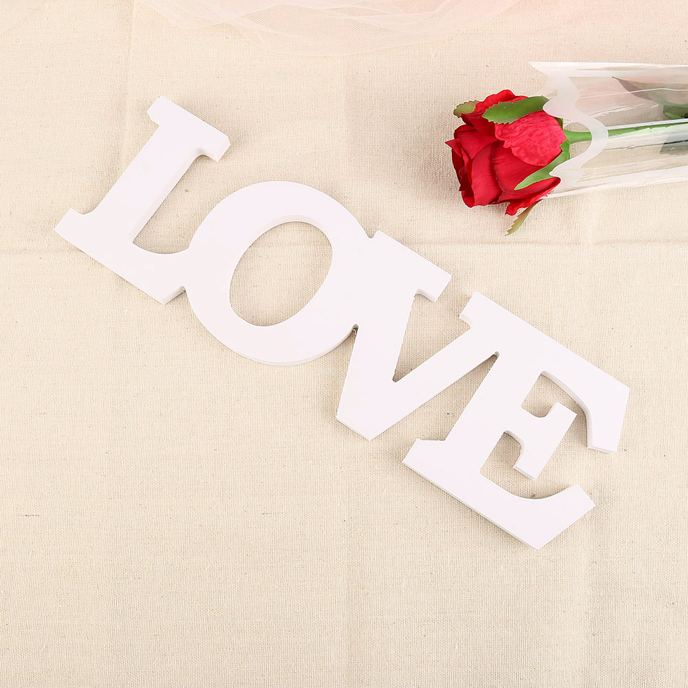 Wooden Romantic Love Letters for Wedding Decoration LOVE Home Decor Letters Event Party Supplies Vmmm