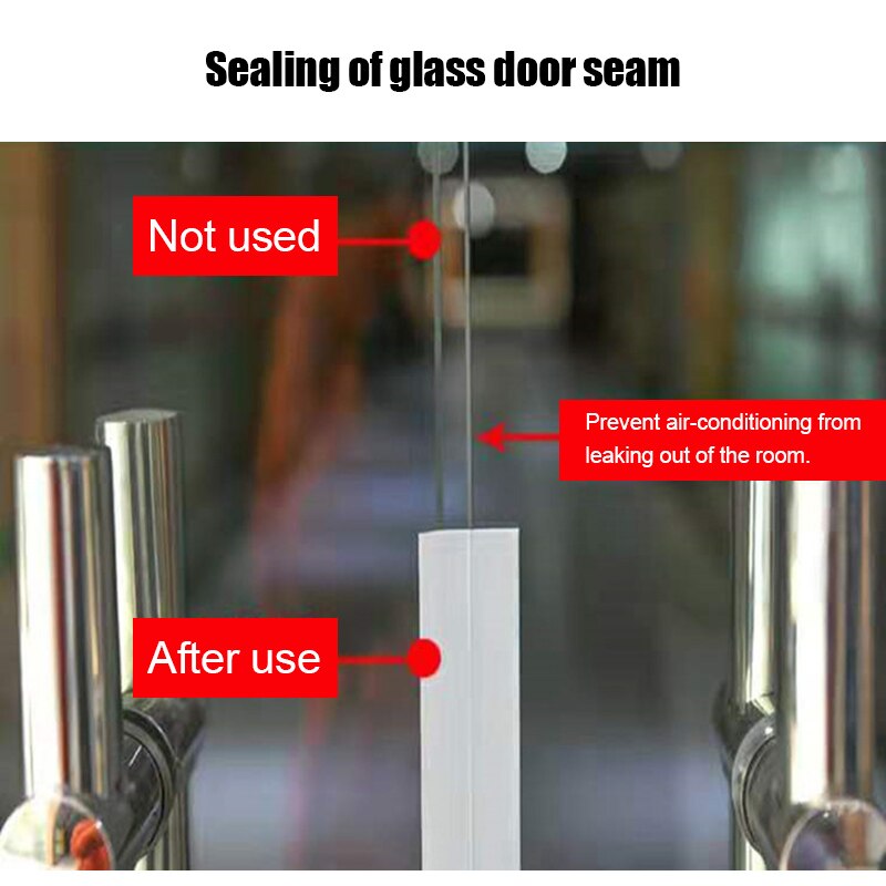 25mm Silicone Self Adhesive Door Seal Strip Weather Stripping Silicone Bottom Door Seal Soundproof Doors and Windows 201