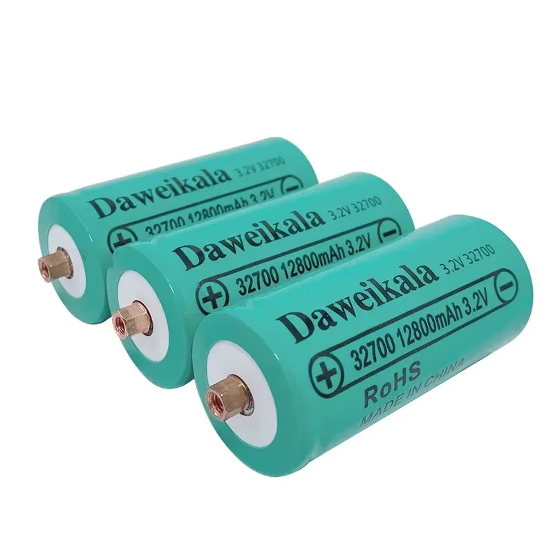 32700 12800mAh 3.2V lifepo4 rechargeable batteries lithium iron phosphate power batteries with screws