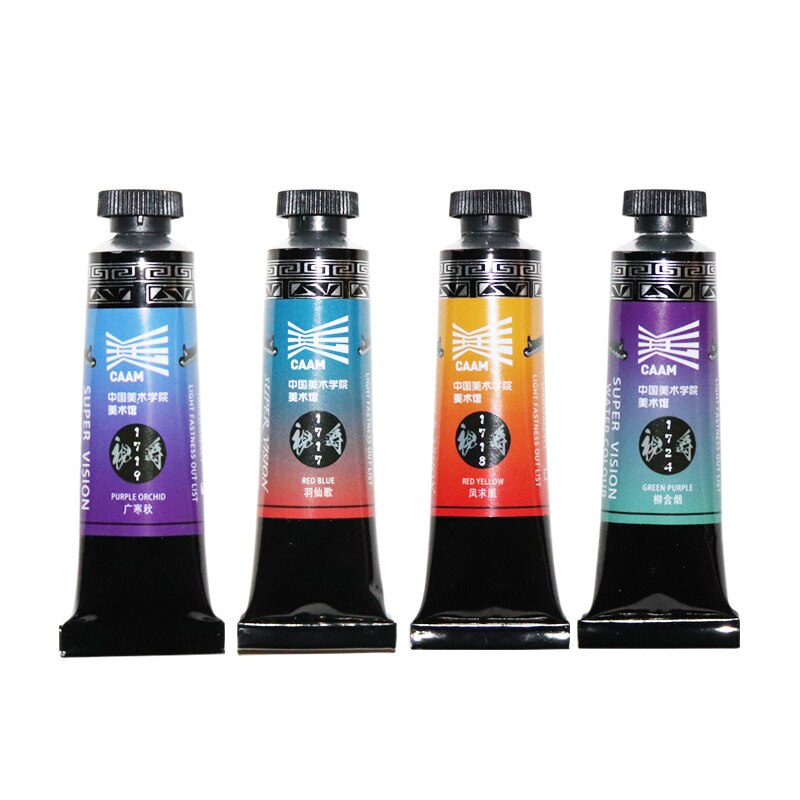 Super vision akvarel pigment, lagdelt farve akvarel maling 15ml,  kunstners akvarel maling 10 farver
