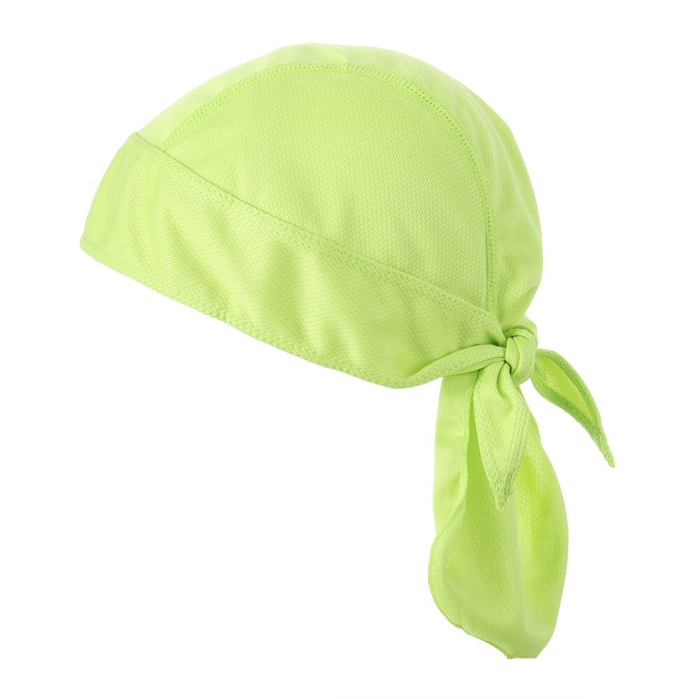 Atmungsaktive Radfahren Kappen Kühlung schnell trocken Bandana Pirat Deckel Fahrrad Kopftuch Polyester Reiten Hütte Stirnband Sport Liefert: Grün