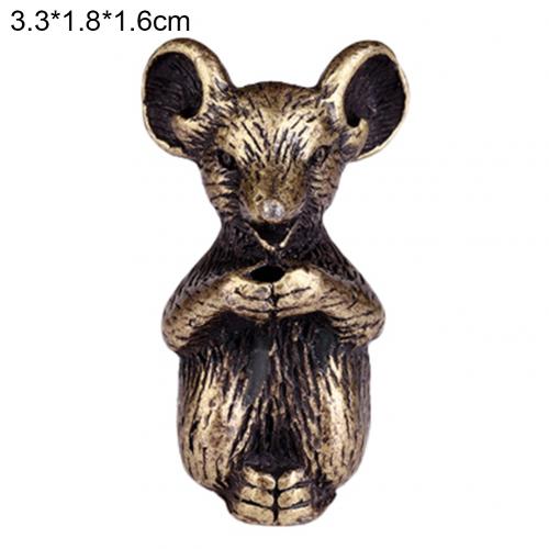 1Pc Metal Chinese Censer Zodiac Animal Incense Stick Holder Meditation Stand Decoration Home Decoration Accessories Crafts: Mouse