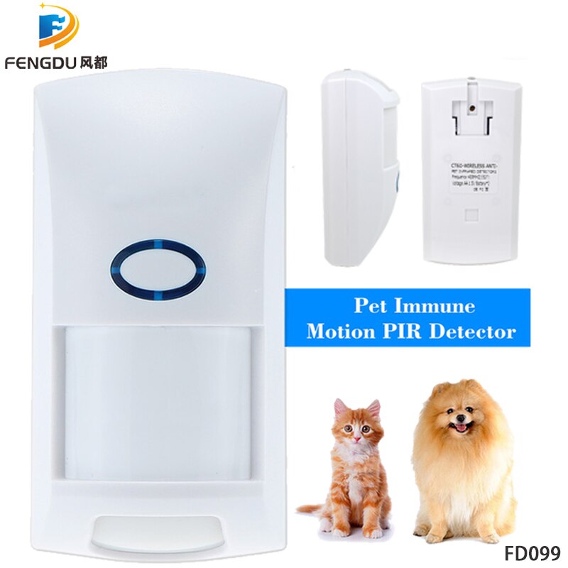 Wireless 433MHz PIR Motion Sensor Pet Immune Motion Infrared Detector Below 25KG Aminal For Home Safety Alarm System