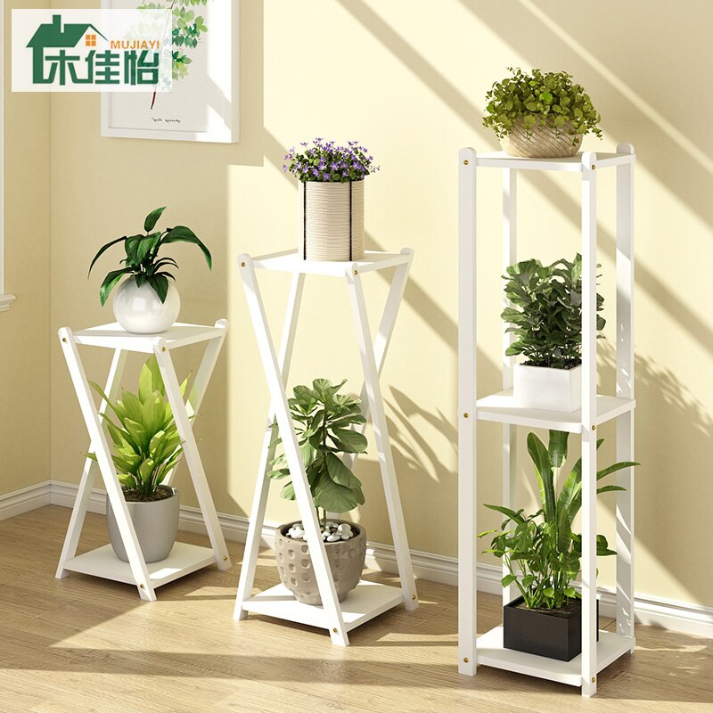 Étagère à fleurs en bois massif multi-étages intérieur spécial salon étage balcon cadre de rangement suspendu orchidée maison