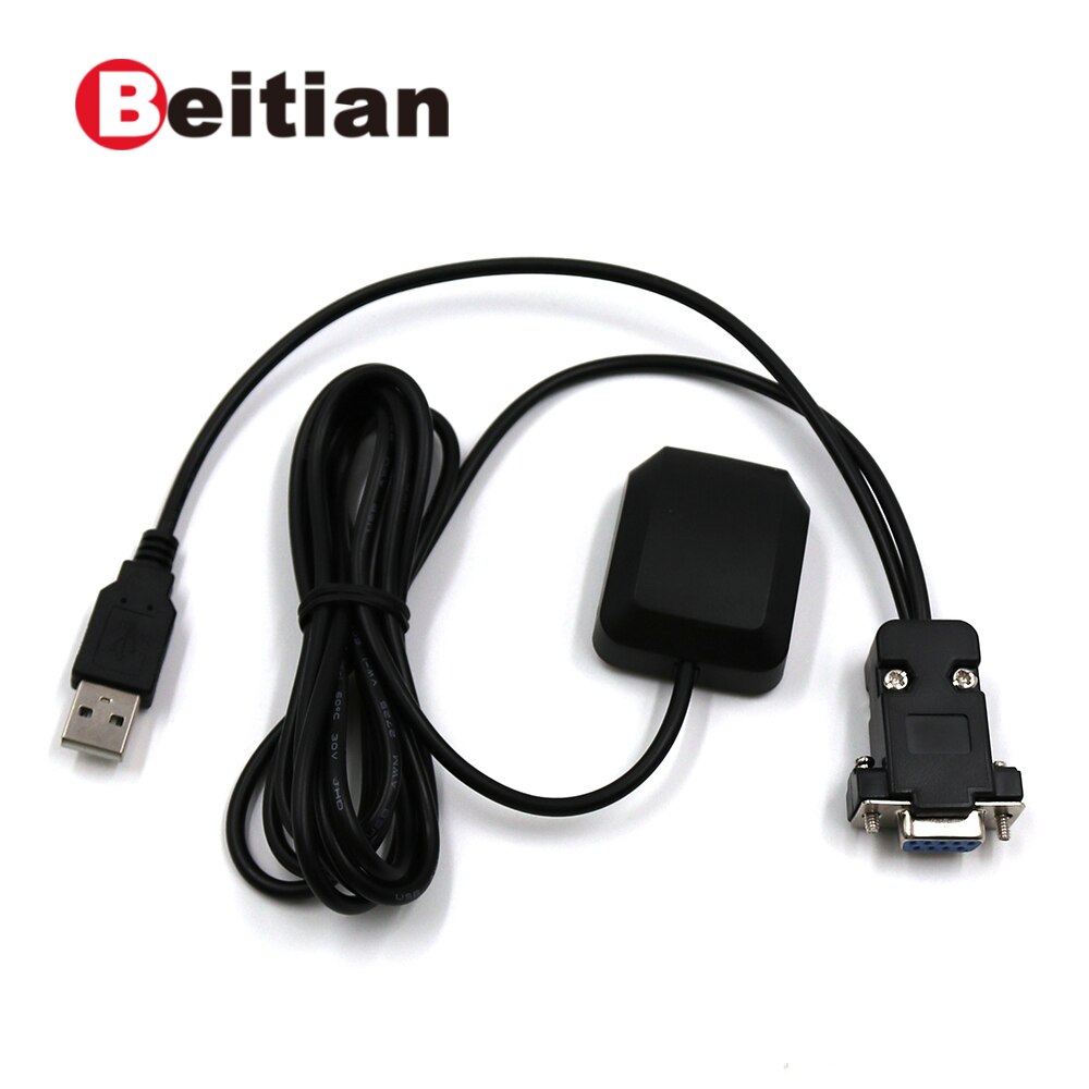 Beitian DB9 Vrouwelijke + Usb Male Connector RS-232 Gnss Glonass Gps Ontvanger, 9600, Nmea 0183,4M Flash, BN-81DU