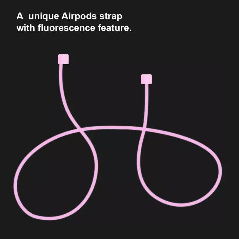 Correa de auriculares para Airpods, correa antipérdida, cuerda para auriculares Bluetooth, Cable de silicona