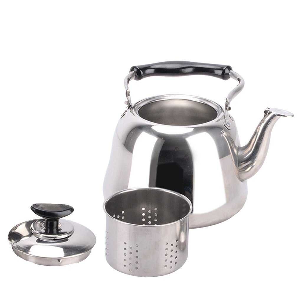 1L Stainless Steel Water Tea Kettle With Whistle Sound Infuser Tea Pot