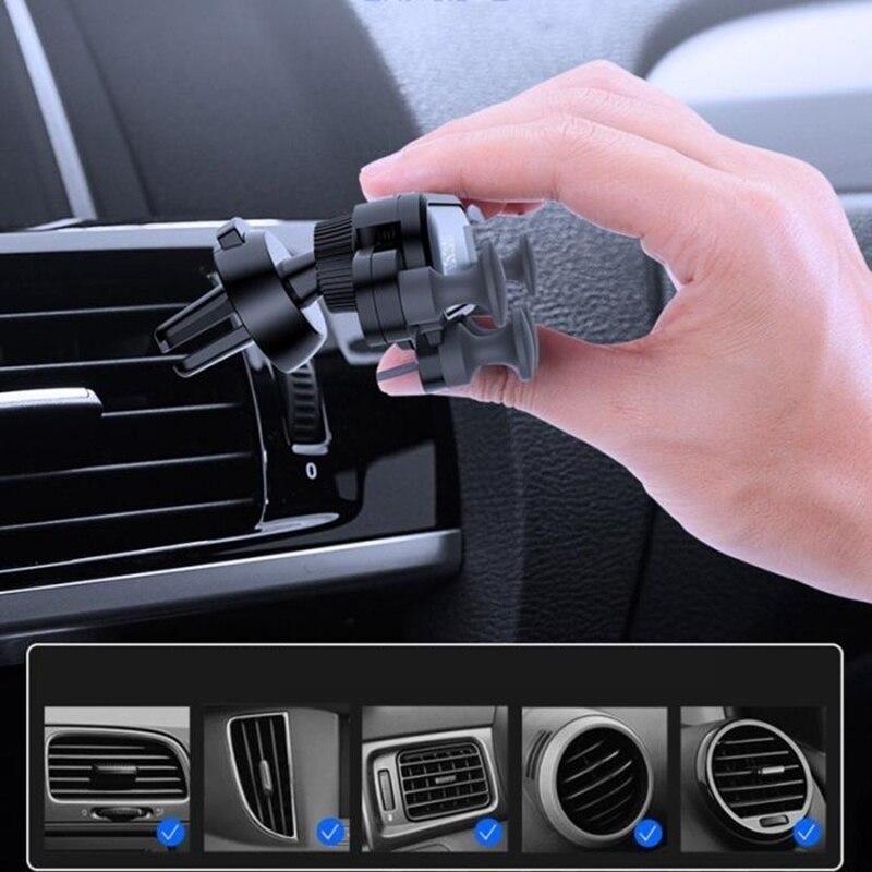 Zwaartekracht auto telefoonhouder auto ventilatierooster clip houder mobiele telefoonhouder gps houder standaard beugel auto accessoires telefoonhouder auto