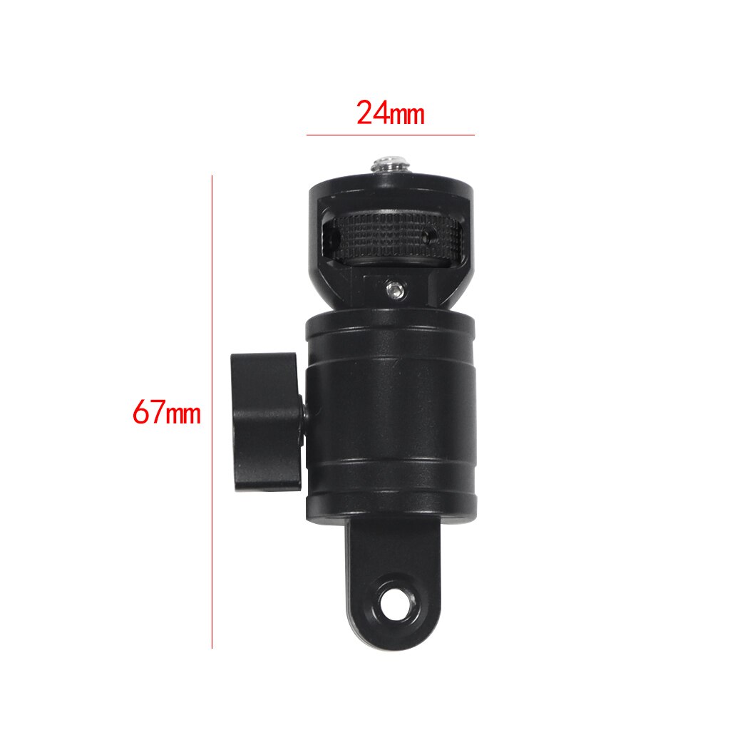 360 Swivel Adjustable 1/4&quot; Male to Female Camera Adapter Screw for DJI Pocket 2 for FIMI PALM 2 for Insta360 ONE X2 Accessories: Black set D