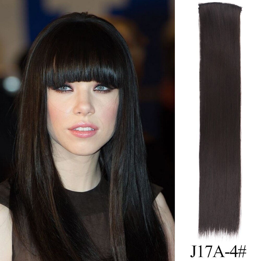 LVHAN 2 Clip In Hair Extensions Synthetic Long Wavy Clip On High Temperature Fiber Hair Extensions: J17-4 / 24inches