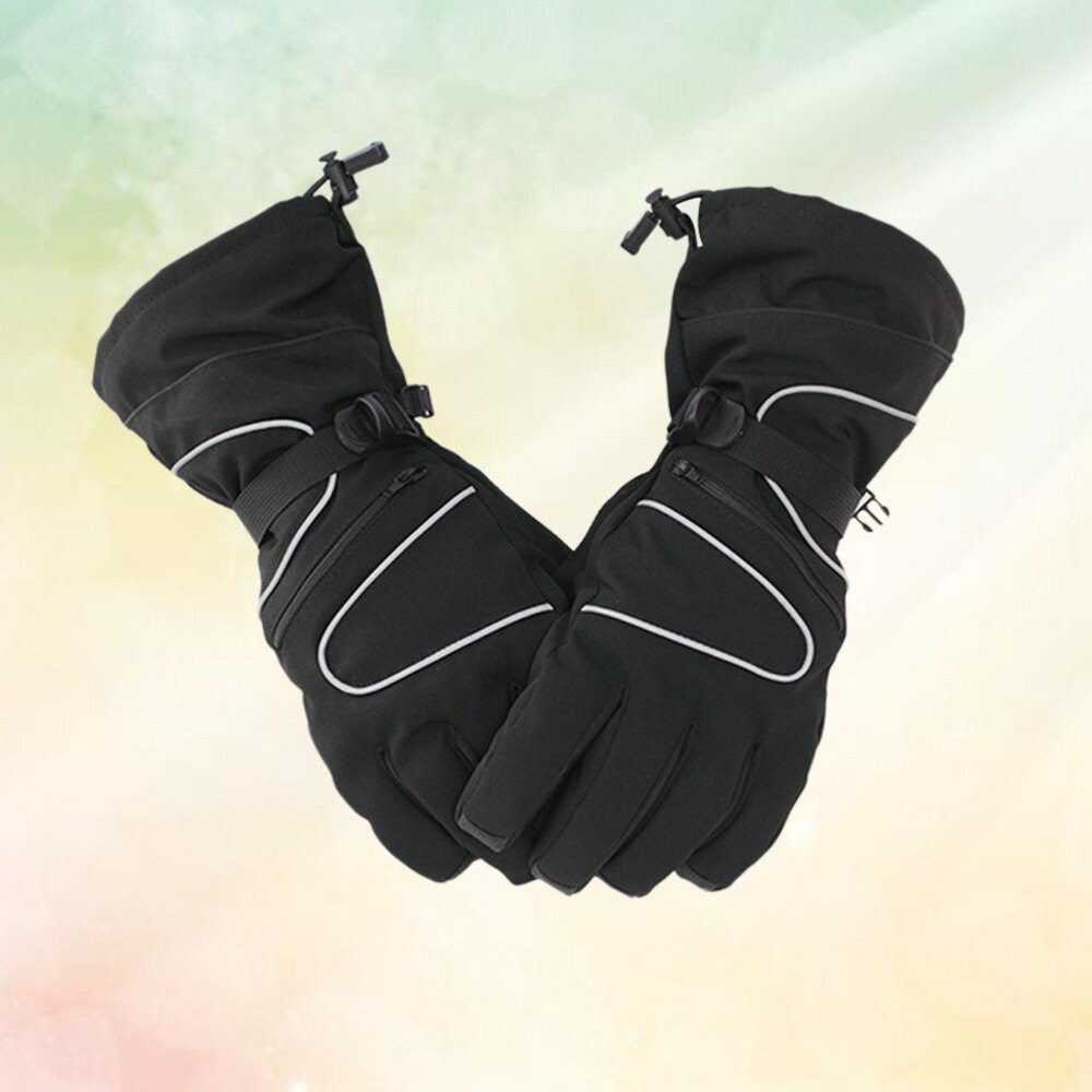 1 Pair Winter Mittens Men Thermal Windproof Waterproof Anti Grip Warm Cold Weather Mitt for Push Cart and Practice