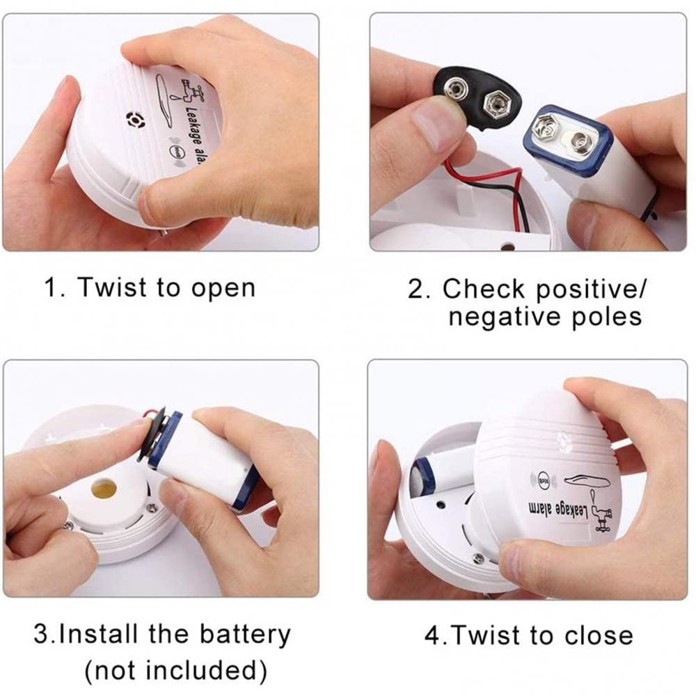 Water Leakage Alarm Smart Home Water Leak Sensor Wireless Flood Detector Water Leak Alert Water Level Overflow Alarm