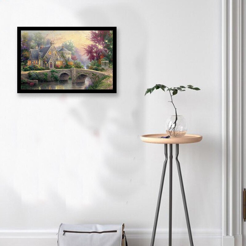 1000Pcs Jigsaw Landscape Animal Universe Puzzle Leisure Toys Bridge House