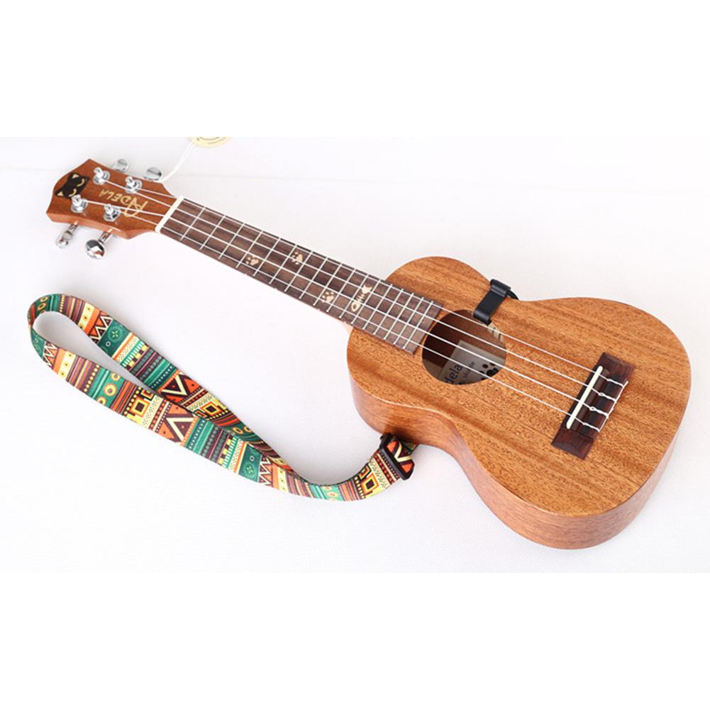 Correa de ukelele de estilo étnico, Cinta de transferencia térmica, instrumento de cinturón de guitarra, accesorios de guitarra