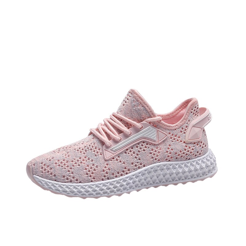 Dames hardloopschoenen zomer ademende studenten gym sportschoenen dames fitness stabiliteit sportschoenen joggingschoenen: Roze / 4