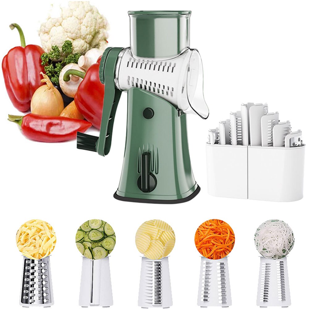 Hachoir à légumes manuel, accessoires de cuisine, râpe multifonctionnelle, tambour, coupe-légumes, Gadgets ménagers, outils, ustensiles