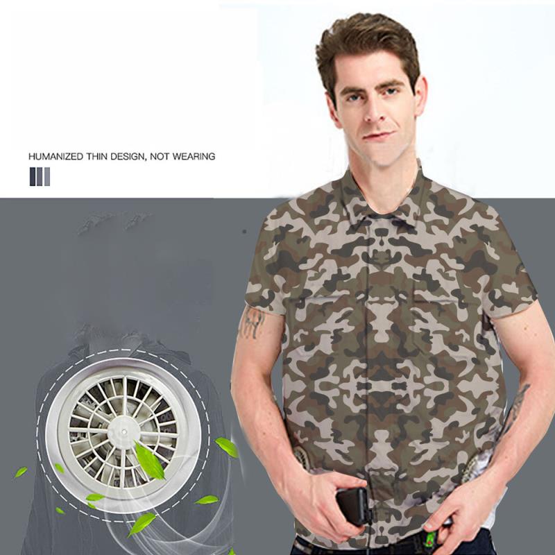 heat prevention work cloth Summer cooling air conditioning clothing with fan cooling clothing men quick drying adjustable size
