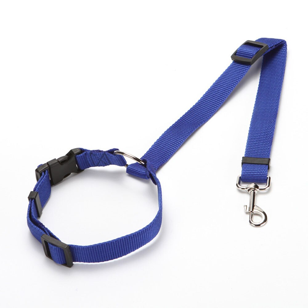 Huisdier Producten Universele Praktische Kat Hond Veiligheid Verstelbare Autogordel Harness Leash Puppy Seat-Riem Reizen Clip Strap leads: Blue