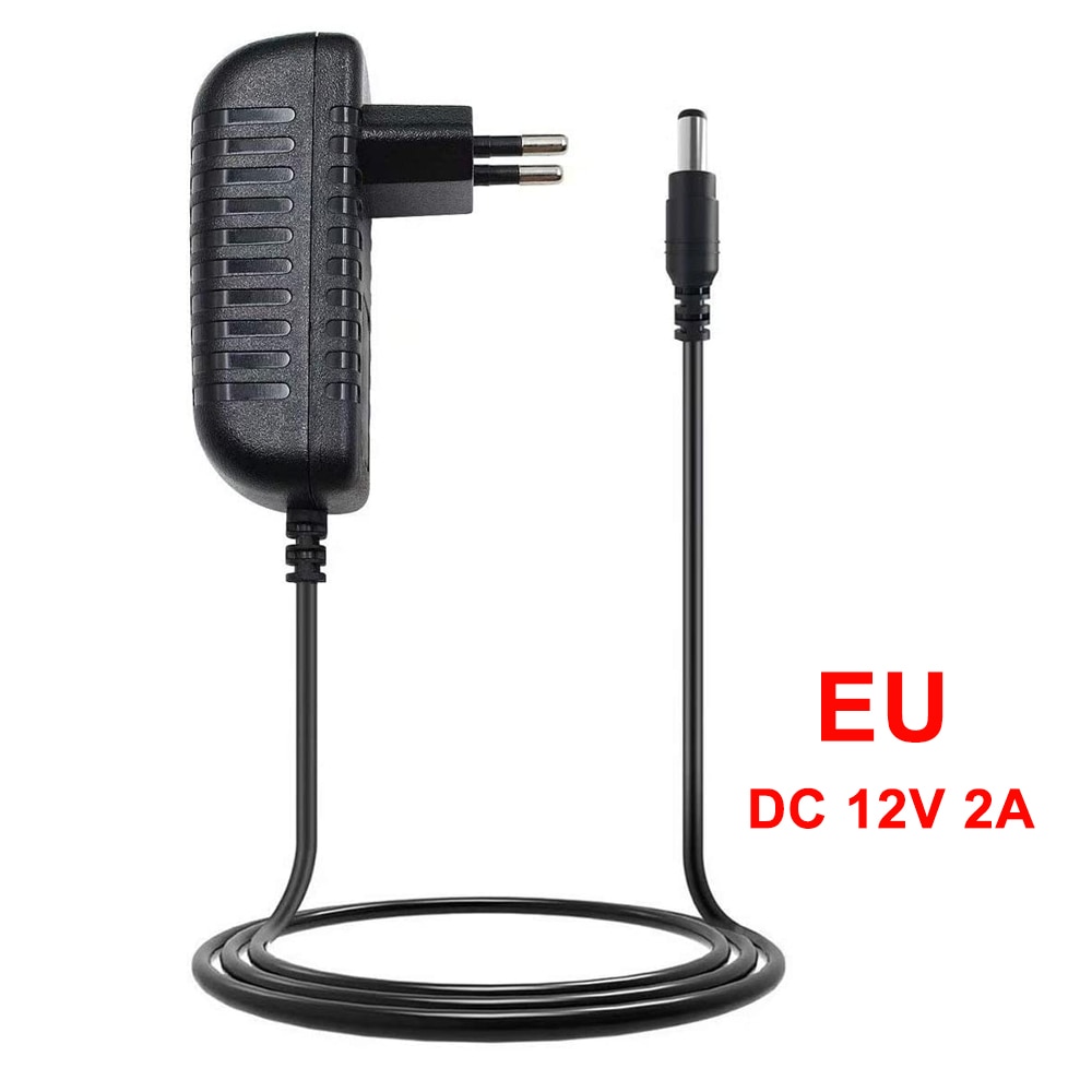 2 Stks/partij Dc 12V 2A Schakelaar Schakelende Voeding Converter Adapter Eu Us Plug Converter Adapter Voor Cctv Camera