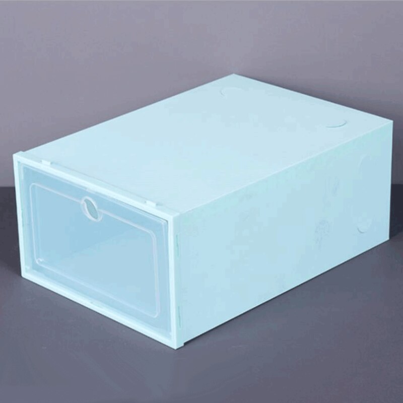 Wonderlife Verdikte Schoenendoos Transparante Schoenendoos Plastic Clamshell Lade Schoenendoos Huishoudelijke Goederen Opbergdoos: green