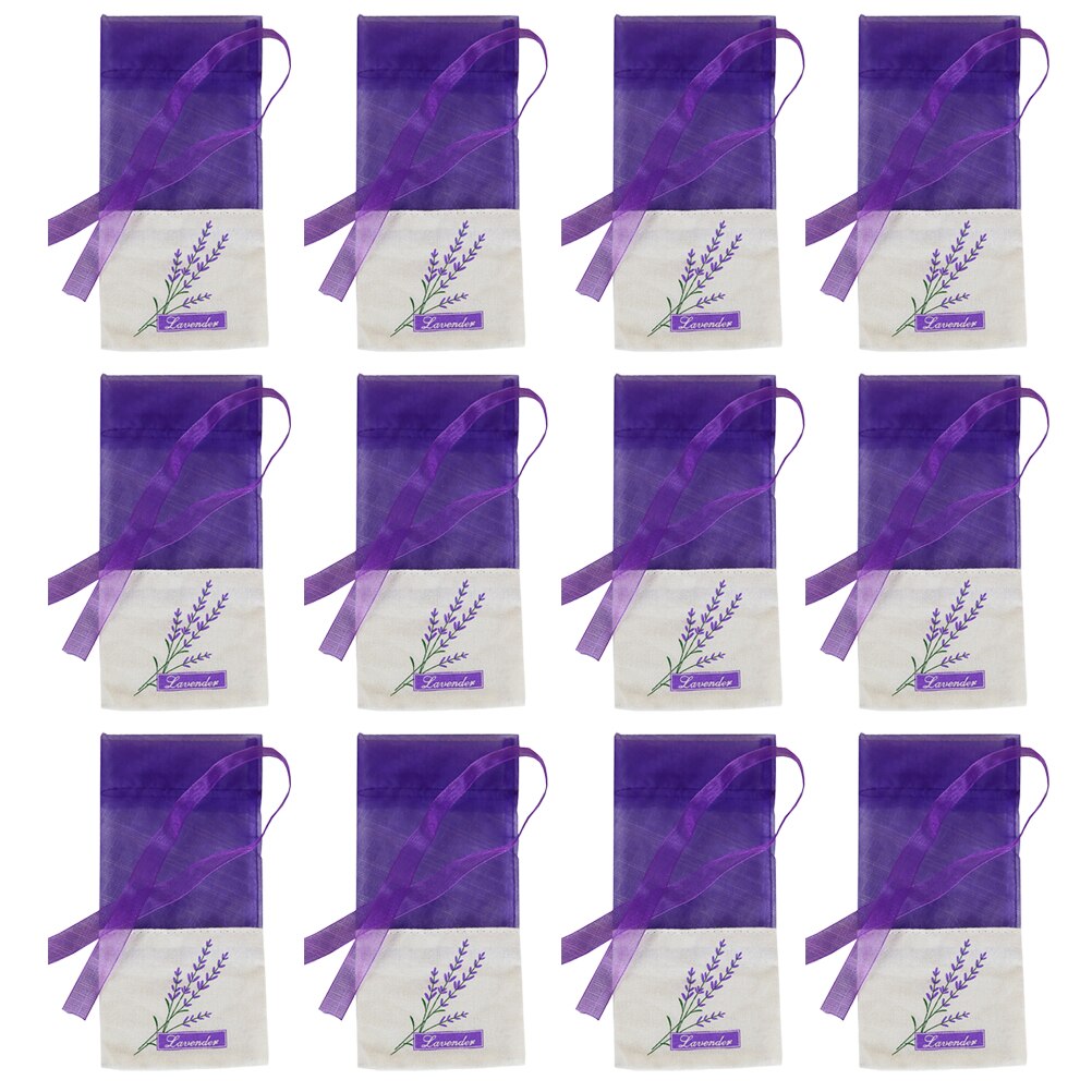 12 Stuks Lavendel Zakje Geur Lavendel Zakje Stijl Deep Purple)