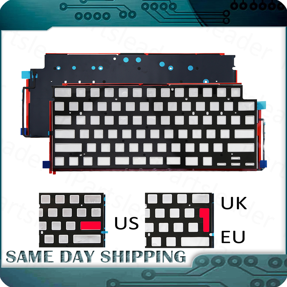 Teclado retroiluminado para ordenador portátil A2681 para MacBook Air 13 "13,6" M2 hoja retroiluminada EE. UU. Reino Unido Inglés Francés alemán español