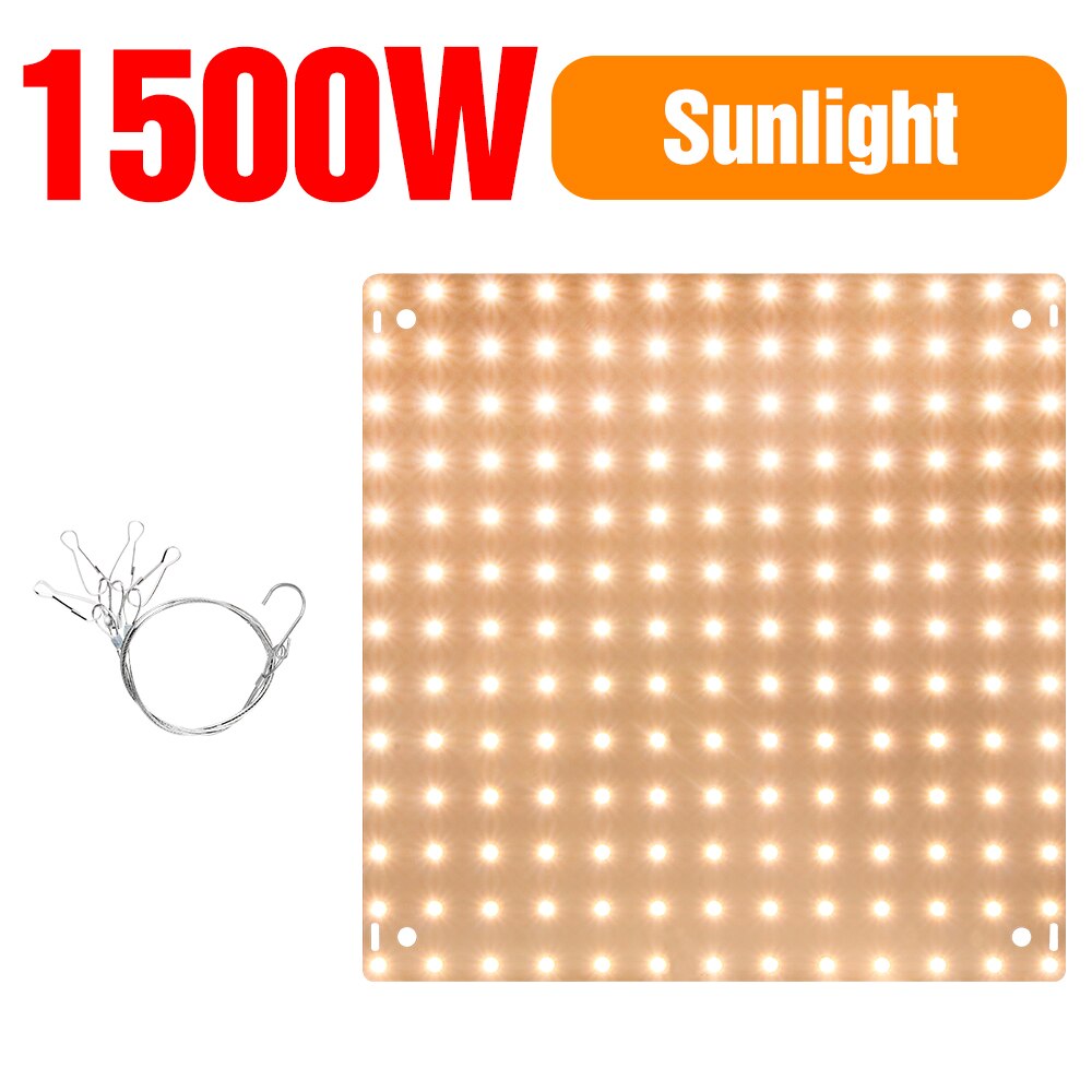 Led Grow Light Led Phytolamp Volledige Spectrum Lamp Plant Groei Hydrocultuur Planten Zaad Bloem Grow Box 1000W 2000W quantum Board: C-1500W-Sunlight / EU Plug