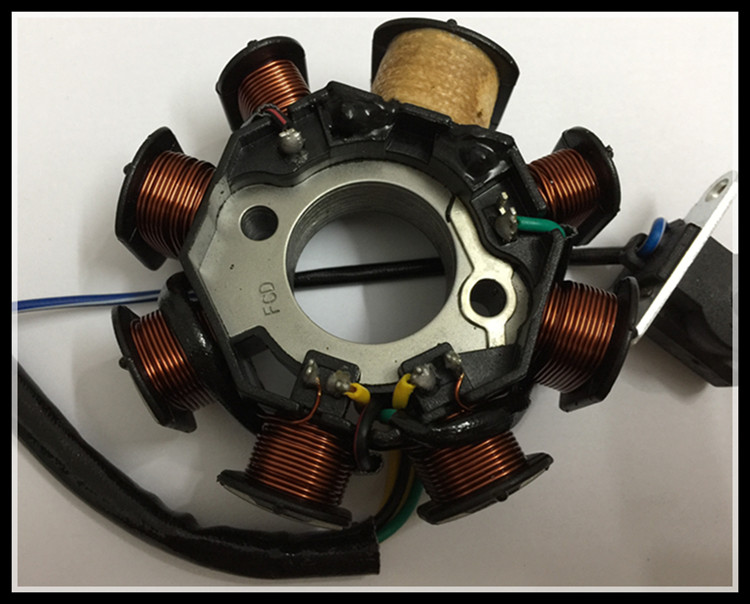 Nueva AC 8-coil Magneto Estator 8 Pole $ number hilos Gy6 125cc 150cc 152QMI 157QMJ ATV Scooter