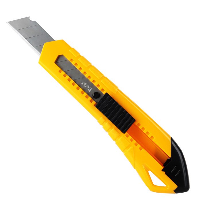 DeLi Utility Knife Large Foil Paper Cutter Auto-lock Wallpaper Knife Open Box Blade Office School Supply Home Tool: Default Title