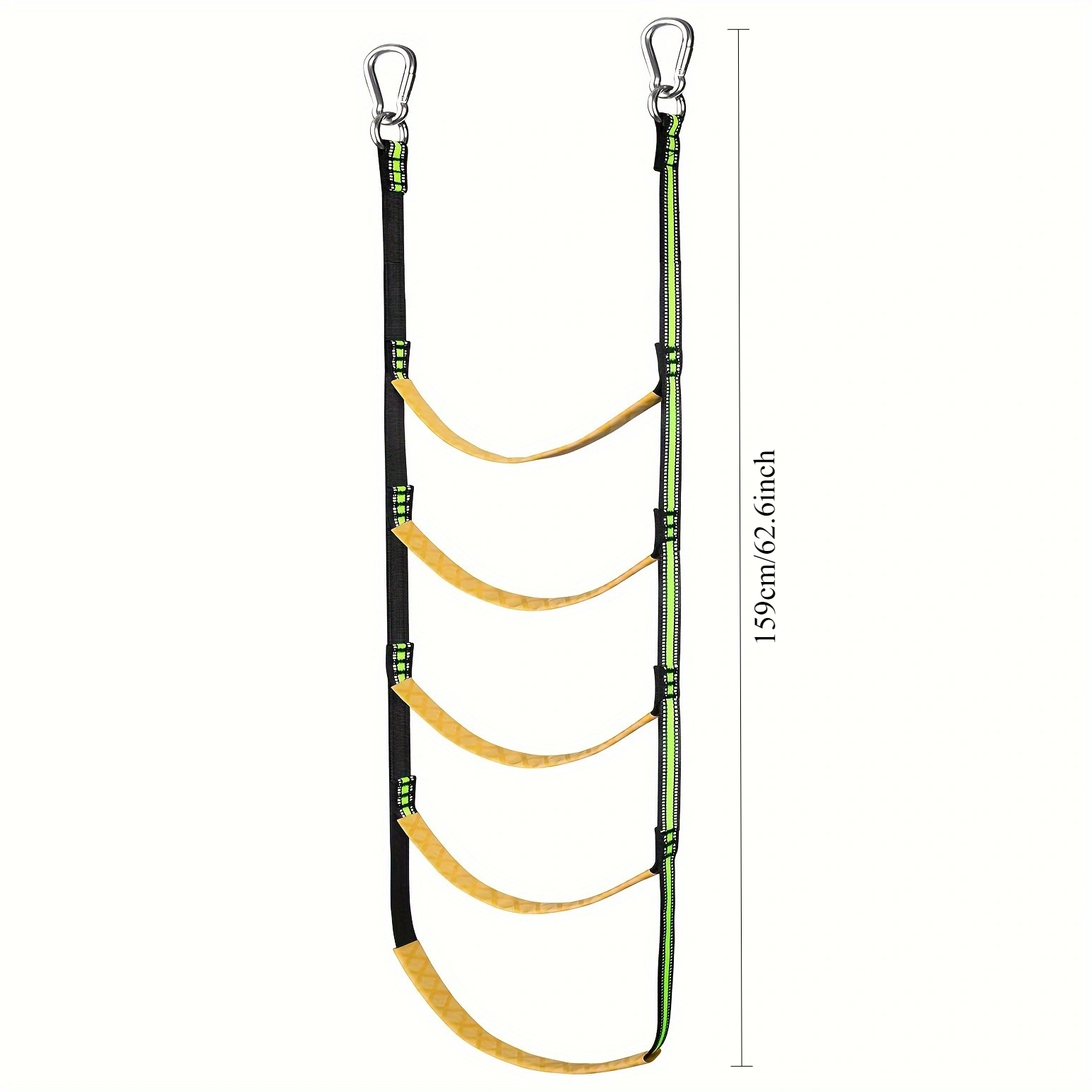 Boat ladder Boat rope ladder Auxiliary boarding rope ladder 3/4/5 reusable portable nylon boat ladder: Red