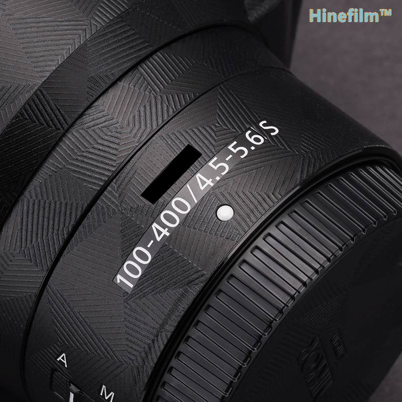 Pegatina de lente Z 100-400 100400 para Nikon Z 100-400mm f/4,5-5,6 VR S, fundas Premium, película protectora