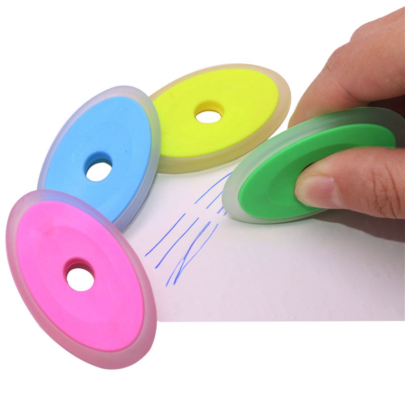 5 Pcs Neutrale Uitwisbare Pen Speciale Gum Mix Sturen Elliptische Plastic Gum Student Studie Briefpapier School Kantoorbenodigdheden