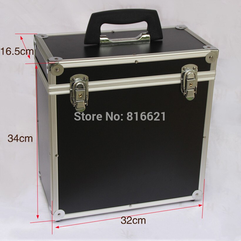 Qili-Caja de Herramientas de QH-42, contenedor de almacenamiento de plástico multifunción con mango, Color negro, Max