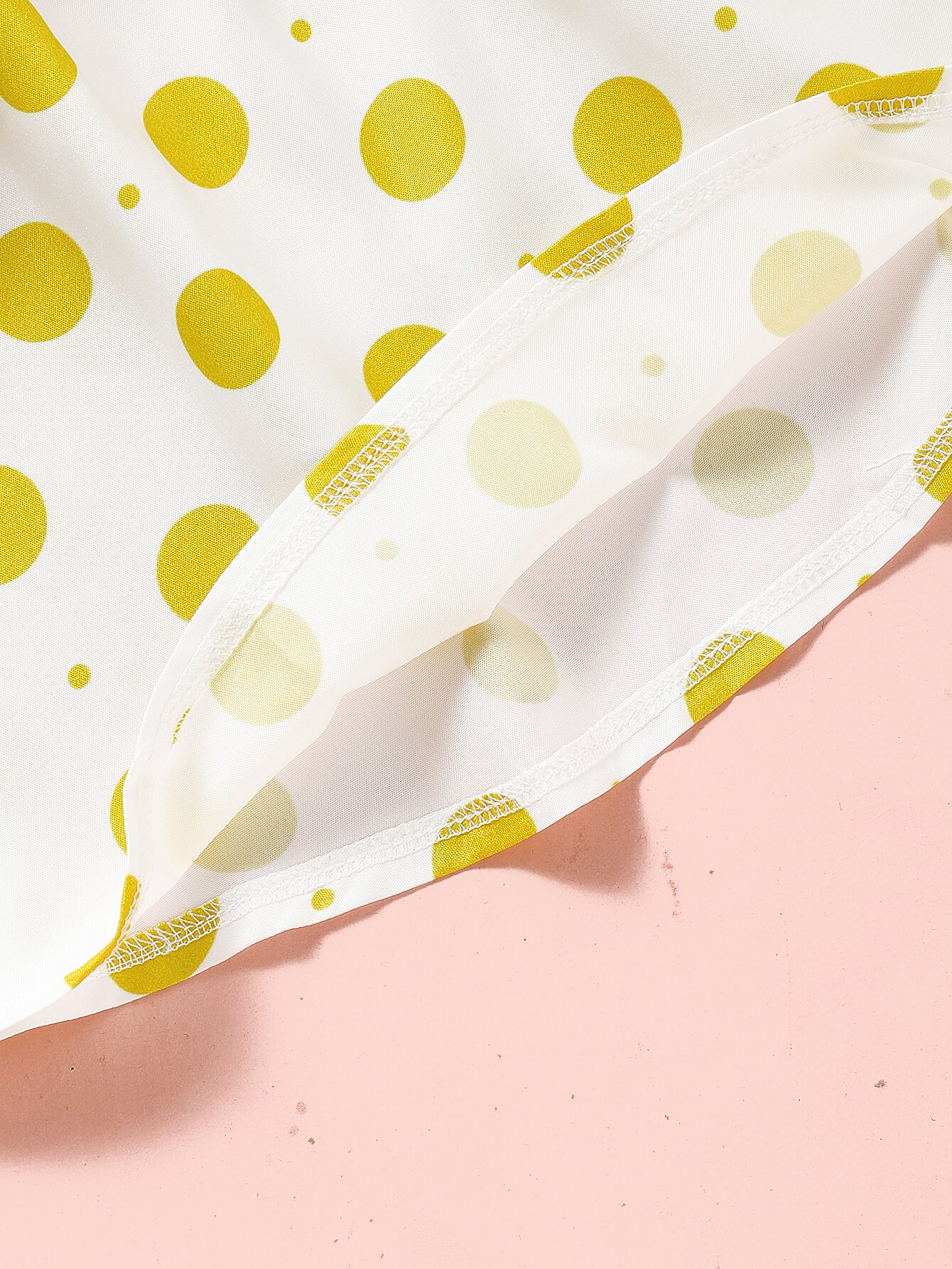 Vestiti del bambino della ragazza 6-9 mesi puntini gialli senza maniche gilet increspature camicia superiore spedizione gratuita ragazza del bambino abiti estivi abbigliamento