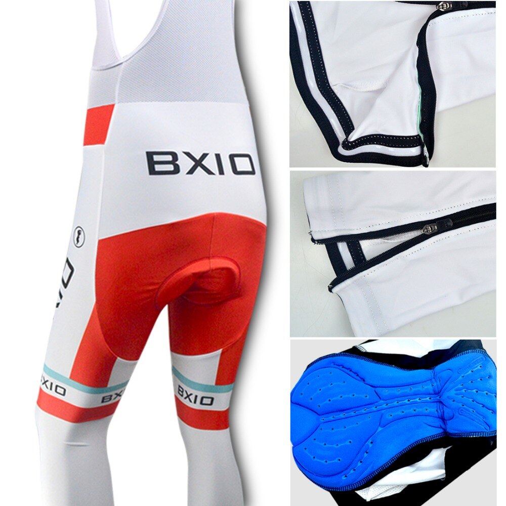 BXIO Radhose Herren - Vlies Thermohose - Winter Sport Radhosen Lang