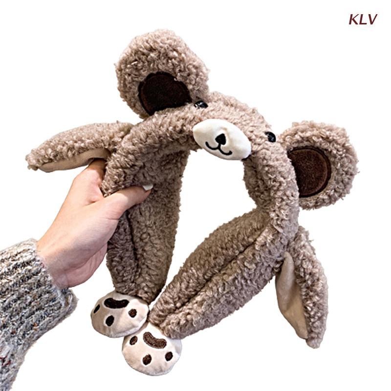 Moving Ears Hat Adult Bear Ear Muff Moving Ear Muffs For Women Cute Headband 6XDA: 2