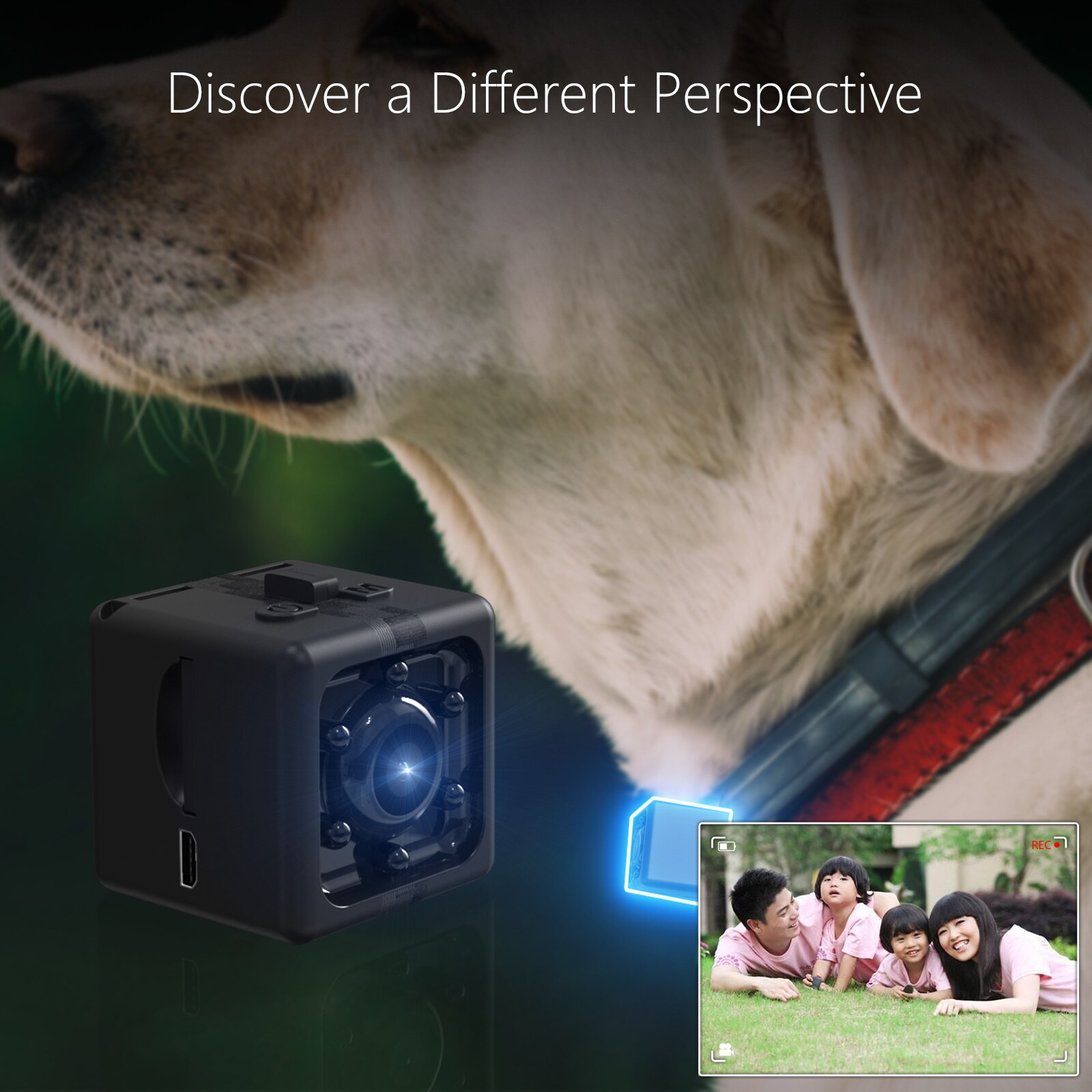 Jakcom  cc2 kompakt kamera super værdi end kamera android dash cam 4k support 8 sag 7 hvidt batteri sort