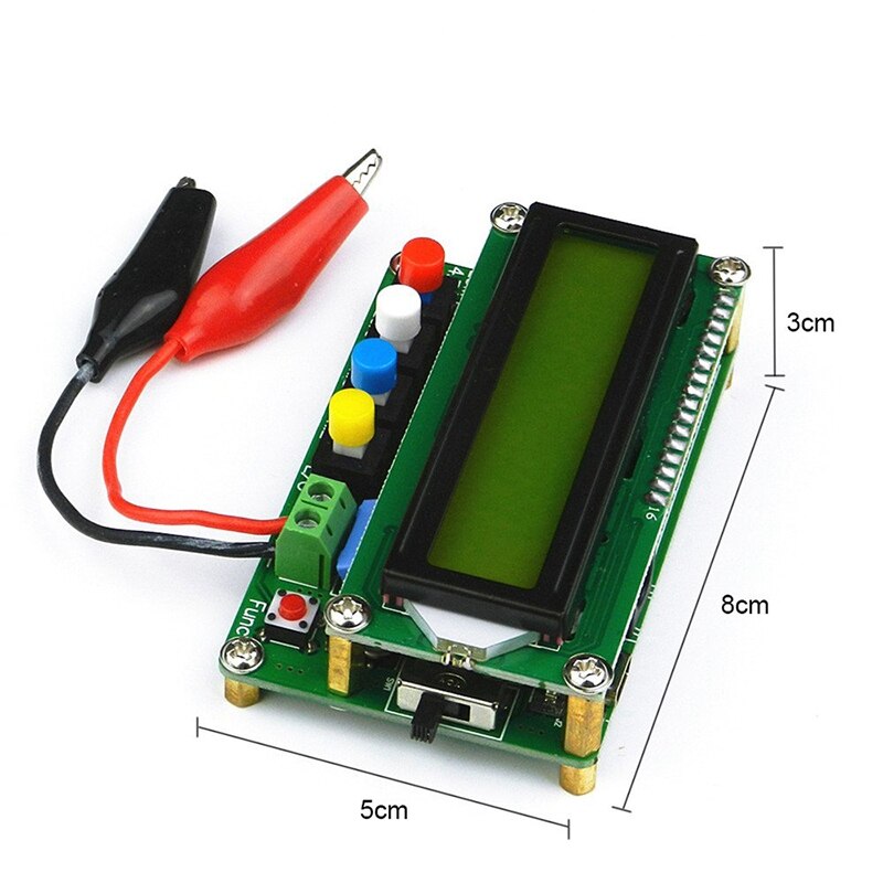 Meter Inductance Capacitance L/C Meter Digital Capacitor Meter LCD Inductance Meter Tester with USB Data Cable