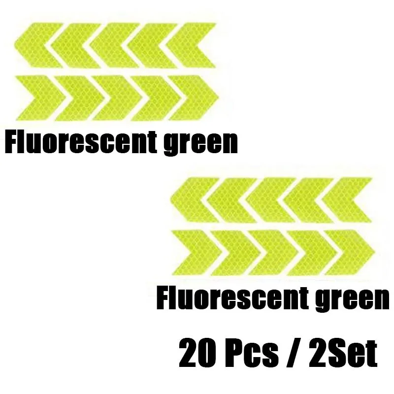 Bike Frame Sticker Arrow Reflective Sticker Car Motorcycle Bicycle Decal Safety Cycling Reflective Tape Bike Accessories: MULTI