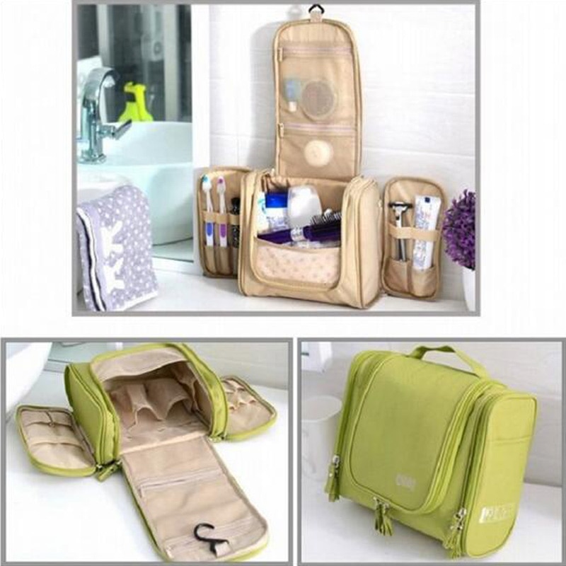 Lun mærke makeup organizer taske hængende mænd kvinder kosmetik taske til make up tandbørste toilettaske organizer mands toilettaske