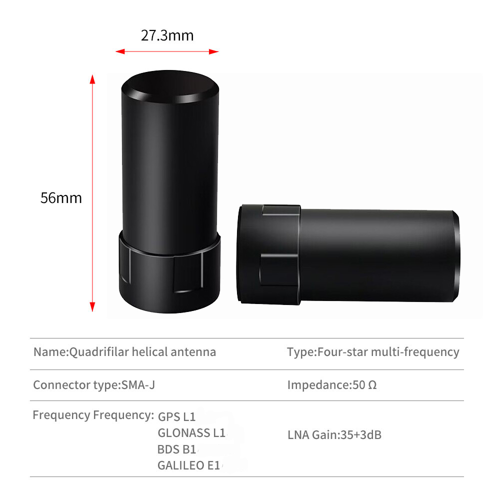 Antena RTK GNSS posicionamiento de hélice de alta precisión UAV vehículo no tripulado barco GPS L1 L2 L5 GLONASS Beidou Galileo SMA impermeable: Otros