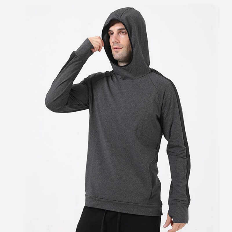 Cugoao masculino esportes casual wear moda inverno quente plush sweatshirts de manga longa hoodies moda aptidão esportiva topos