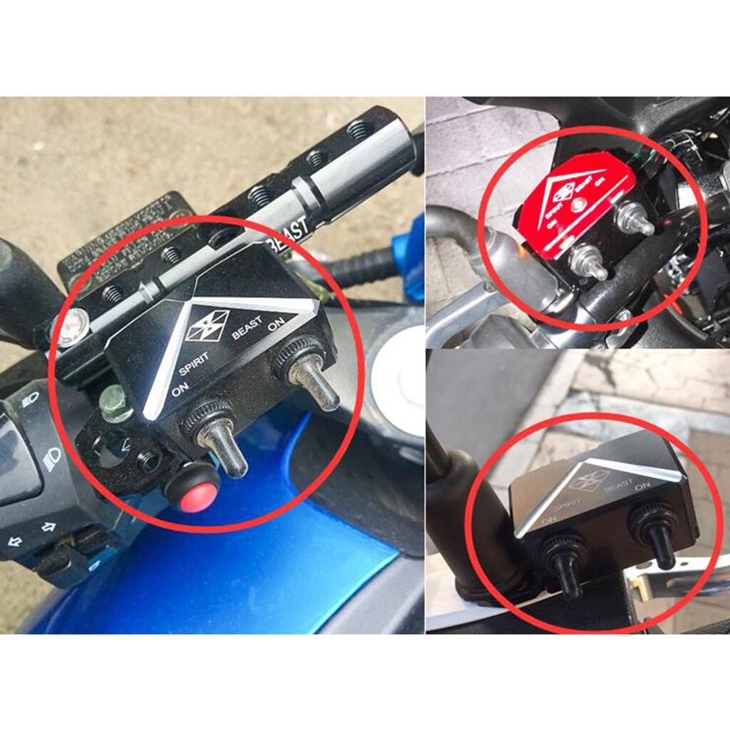 Waterproof Motorcycle CNC Aluminium Alloy Switches Universal Handlebar Headlight Fog Light Control Box