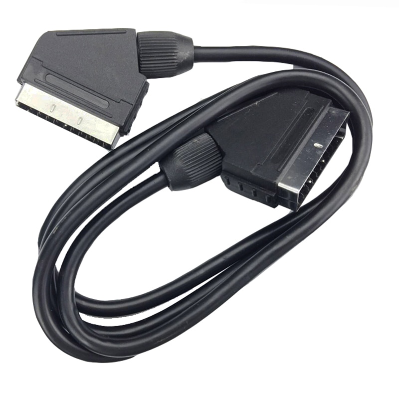 Scart til sart kabel eu scart kabel til tv dvd stb 21- pin scart hann til hann 0.75m