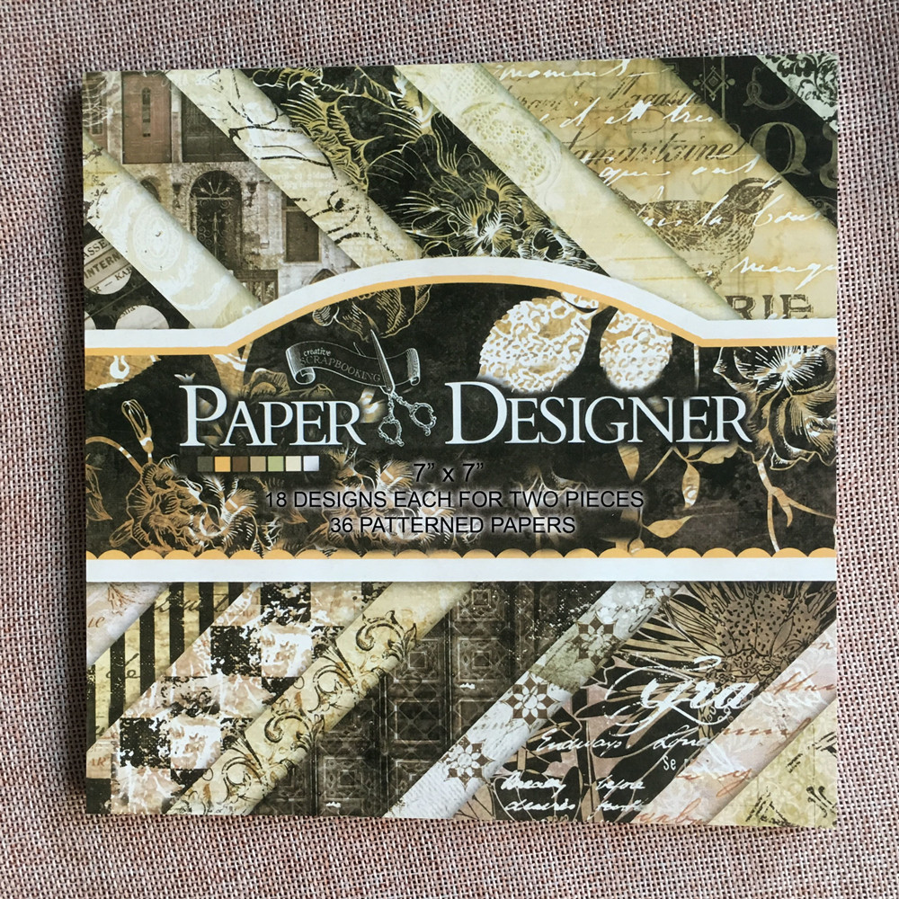 36 vellen 7 "X 7" Gemengde Ontwerpen Scrapbook Papier Pad Pack Handgemaakte Craft craft papier ambachtelijke Achtergrond pad